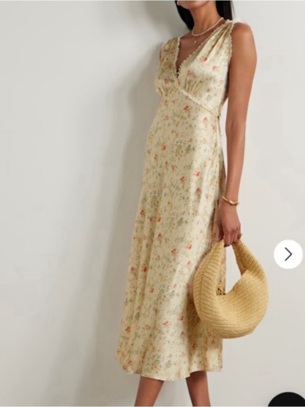Doen Tahlia Floral Silk Dress